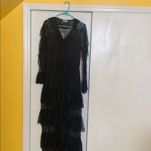 All black lace dress sexy for a night out 🔥🔥